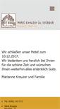 Mobile Screenshot of hotelkreuzer-volkach.de